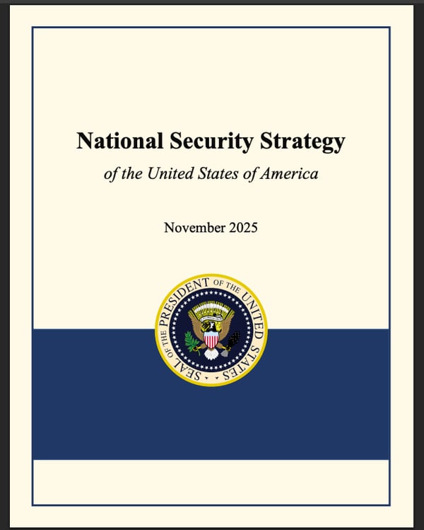 U.S. National Security Strategy, November 2025 — document cover